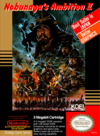 Nobunaga no Yabou: Sengoku Gunyuuden Famicom JP box art